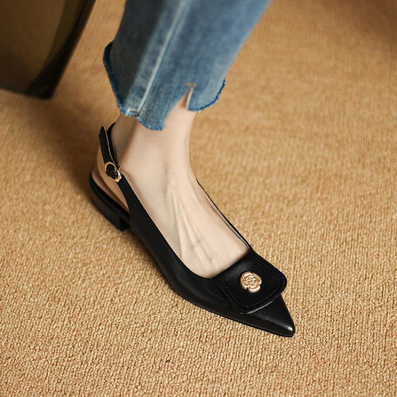 

Summer women s bag head slippers casual solid color size cool slippers rubber soft bottom new pointed flat bottom slippers 39 чёрный