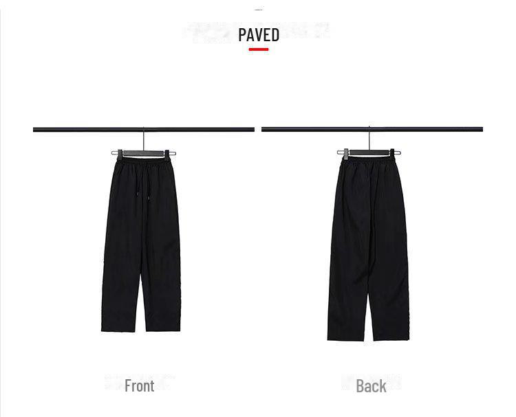 Hong Kong Style Men's Casual Trousers: Trendy, Drape Design, Loose Fit, Ideal for Spring and Autumn.
