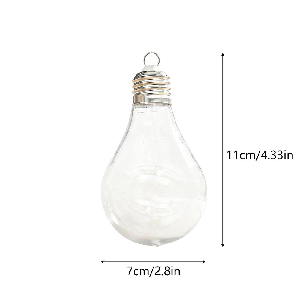 Wypełnialne Ozdoby Świąteczne Duży Otwór Dekoracje Żarówki Świąteczne Żarówki Pojemniki na Cukierki na Upominki na Przyjęcie