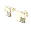 Les Trésors De Lily [G9023] - Silver 'Eva' Mother-of-pearl Earrings