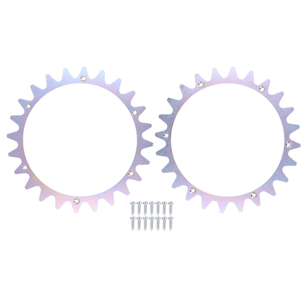 Robotic Lawnmower Spikes with Screws for 225mm Metal Traction Wheel Cleats for Worx Landroid WR153E