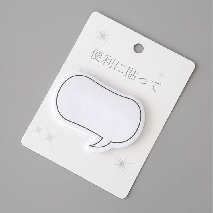 

1 шт. Милые кавайные диалоговые наклейки-заметки креативный блокнот блокноты офис школьные принадлежности канцелярские наклейки клей