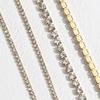 No Fade 1Meter Stainless Steel Crystal Rhinestone Chain Sew-On Glue-On Trim Cup Chains For Clothes Necklace Bracelet Choker DIY