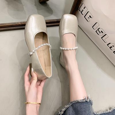Fashion Square Toe Shoes Woman Flats Modis Dress Summer New 2025 Mary Janes Shoes Woman 2025 Modis Square Toe Female Footwear New Cute S