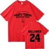 24 Hollander Montreal Voyageurs Merch Tshirt Hot TV Heated Rivalry Tee Unisex Streetwear Unisex Unisex Clothing Loose Oneck Shirt