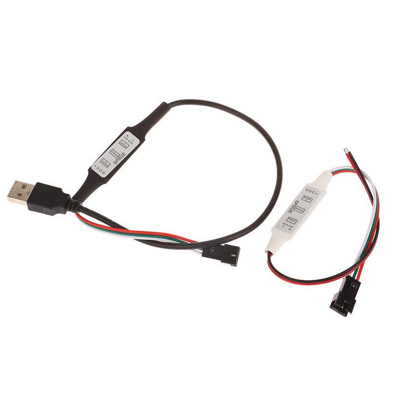 Mini Controller WS2812B WS2811 Per Striscia LED a Pixel Luci USB 3 Tasti Striscia LED WS2812 SP621E Musica Bluetooth APP DC5V-24V