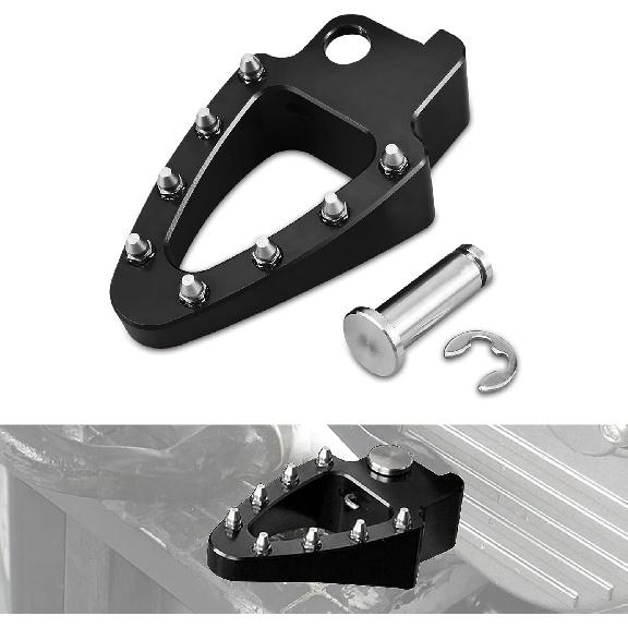 NICECNC Motorcycle Brake Pedal Lever Step Tip Compatible with Honda XR650L 1993 1994 1995 1996 1997 1998-2024,Billet Aluminum CNC Machined чёрный