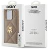 Dkny Dkhcp15Lpqdsle Iphone 15 Pro 6.1   Beżowy/Beige Quilted Stack Logo