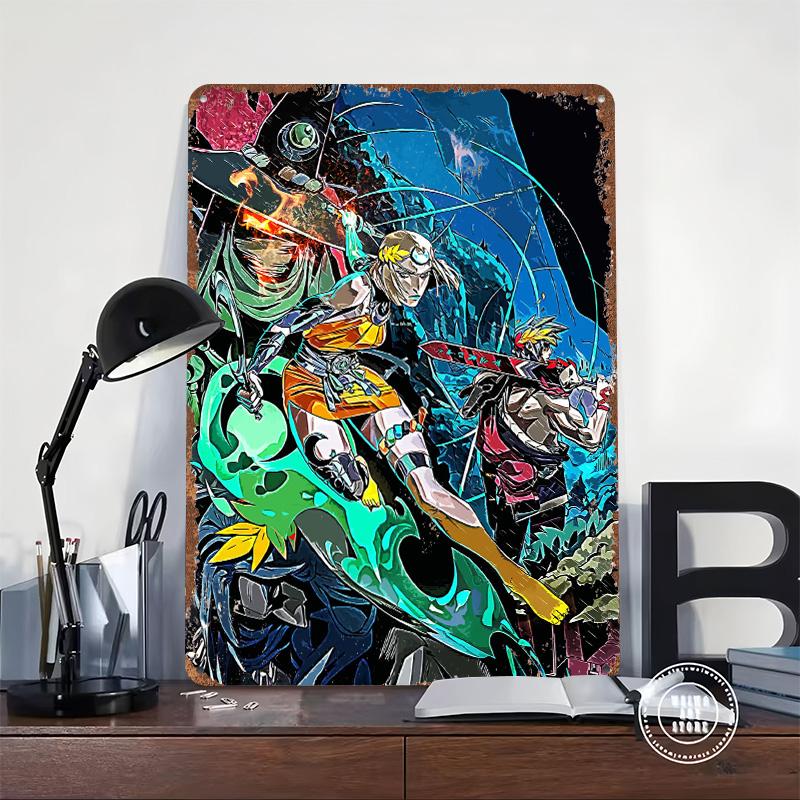 Hades Game Fanart Tin Plaque Poster Customized Wall Art Retro Vintage Metal Signs for Man Cave Decoration Living Room Decor Men