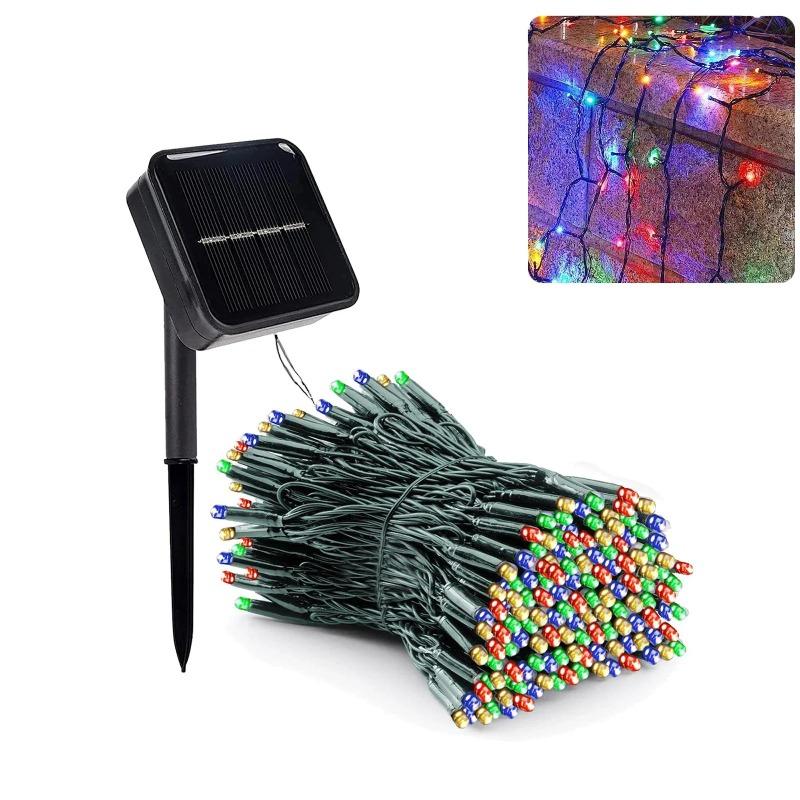 50LED/20LED Solar String Lights Outdoor Waterproof Fairy Lights String 8 Mode for Home Gardens Wedding Party Outdoor Tree Decorations 7m/5m