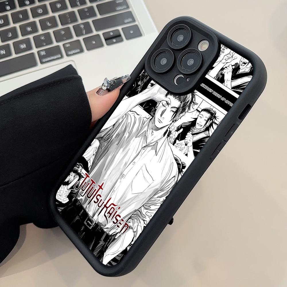 Jujutsu Kaisen Geto Suguru Phone Case for iPhone 17 16 15 14 13 12 11 Air Pro Max Plus Thicken TPU Colorful Cover Luxury Cover
