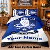 Sheffield Wednesday FC Pattern Bedding 3Pcs Set Custom Name, Bed Sheet And Pillowcases For Home Bedroom