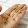 50pcs Brass Pendant Pinch Bails Clasps Gold Plated Sliver Plated Multisize Brass Melon Seed Buckle High Quality Jewelry Findings