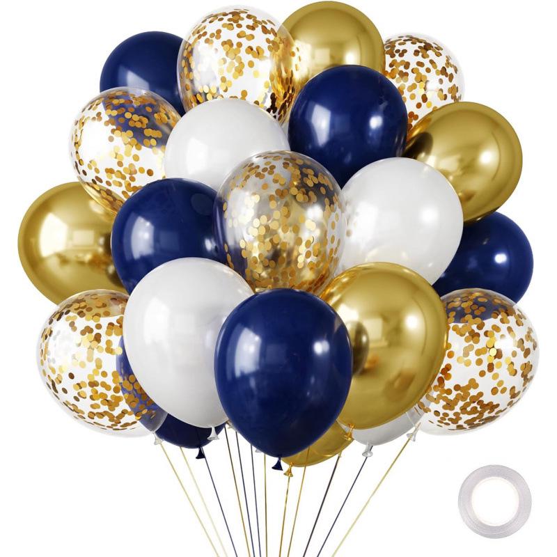 Metal Sequin Balloon Set - 30 Colorful Holiday Party Decorations