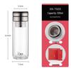 Heenoor Pure Titanium Tea Infuser Double Wall Glass Bottle