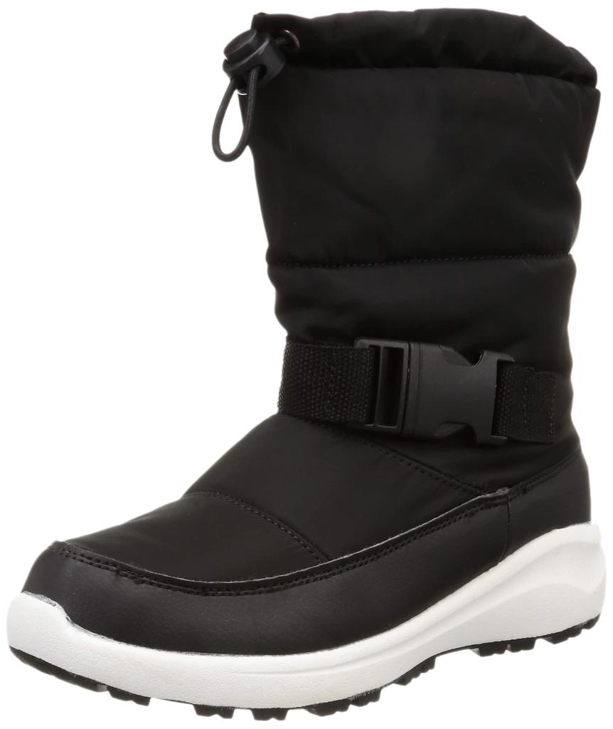 Oriental Traffic Snow Boots with Fully Available in Large and Small Black Sizes cm Women's Belt, Waterproof, Cold-Resistant, Water-Repellent, Warm,