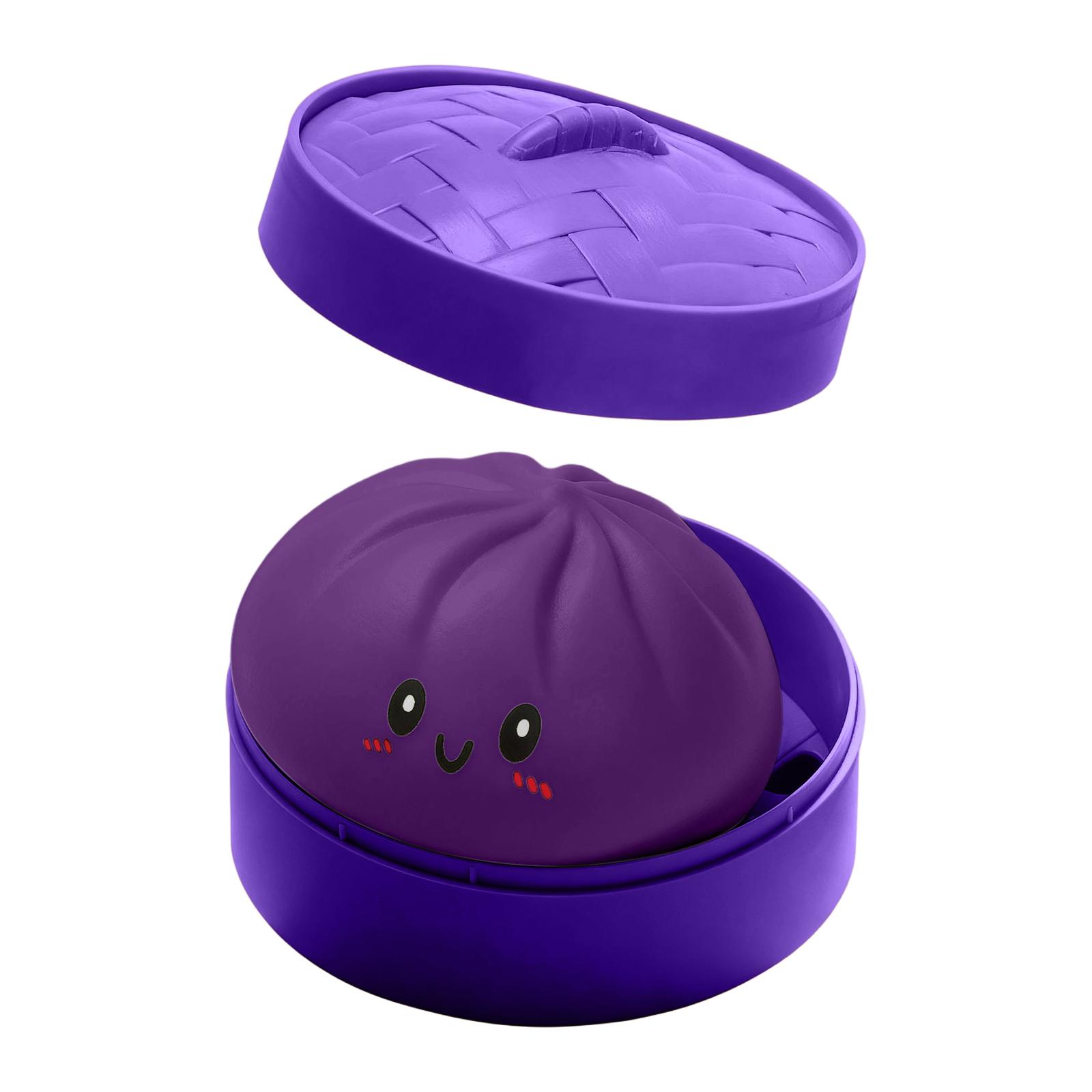 

Prank Stress Relief Bun Toy Realistic Steamer Toy One Size фиолетовый
