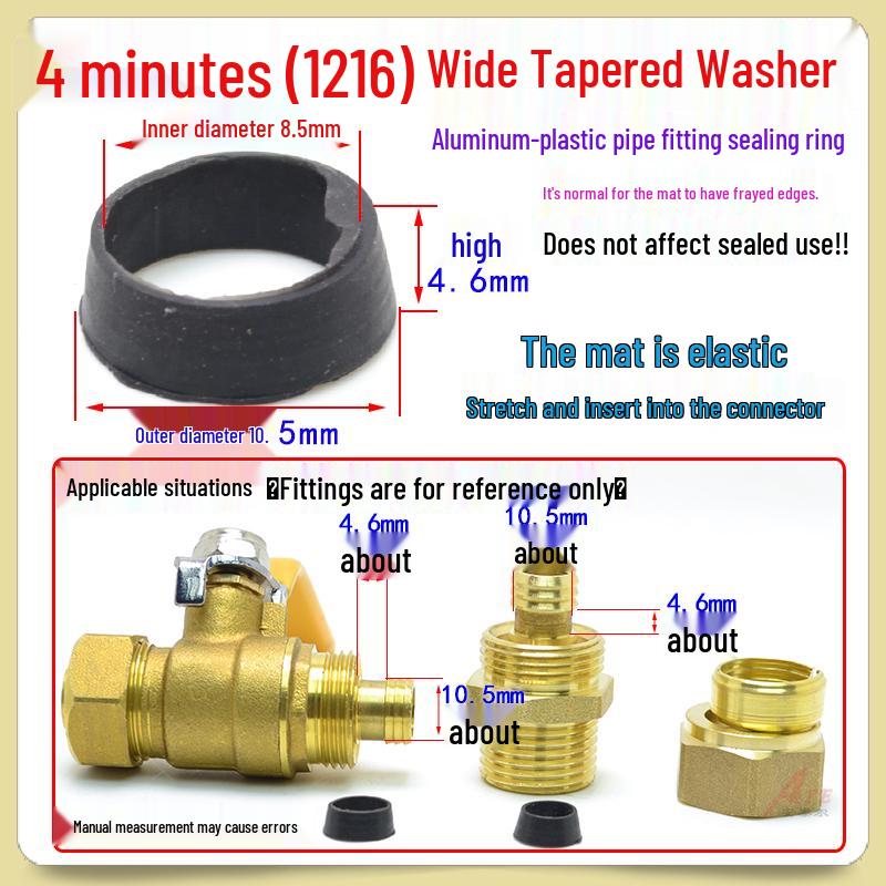 

Aluminum-Plastic Pipe Fitting: Conical O-Ring Radiator Seal Washer Valve Gasket 121620