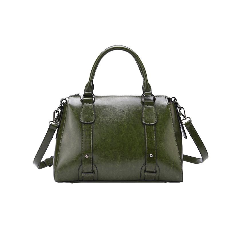 2024 New Women's Genuine Leather Handbag: Stylish Korean Shoulder & Crossbody Bag with Large Capacity