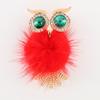 Crystal Owl Car Air Freshener Diamond Villus Owl Car Perfume Air Vent Clip Auto Accessories Interior Woman Aromatherapy Ornament