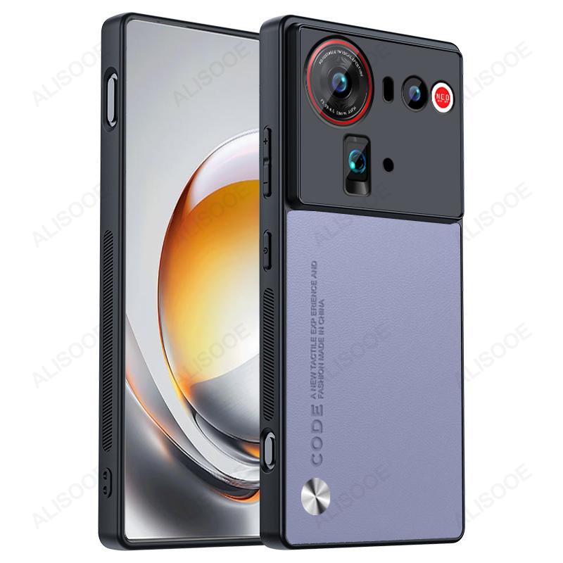 Stoßfeste Hülle für Nubia Z80 Ultra Z70 Z60 Ultra Hülle Kohlefasertextur PU-Leder Schutz Handyhülle Capa