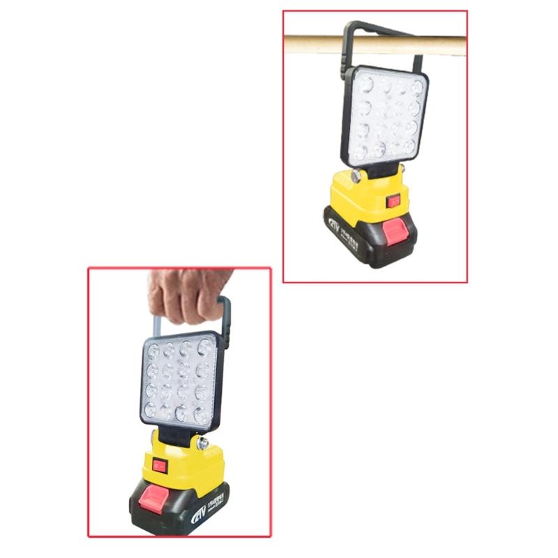 4Inch 3000Lumens Cordless LED Work Light With Double USB Charging Port For DCB206 20V batteries Camping Fishing Light