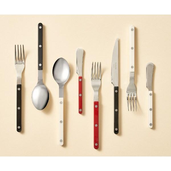 Saber Shiny Salad Fork, Ivory, 1 Piece, Korean Popular Tableware