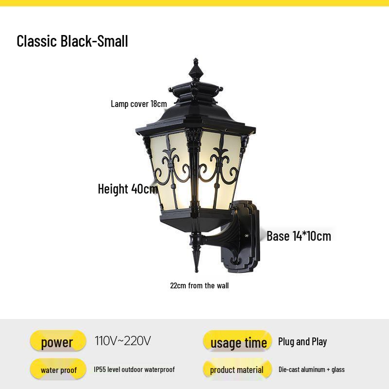 European Style Outdoor Solar Post Light: Waterproof Gate, Pillar, and Villa Wall Illumination
