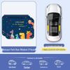 Car Sunshade Track Window Curtain - Interior Sun Protection & Privacy Blackout for Baby Stroller Side Windows