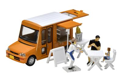 Geocolle 64 Car Snap 18a Bäckerei teilweise Mini-Auto-Set 1/64# ABS/PVC Puppen/Zubehör (bemalt, montiert) + Druckguss