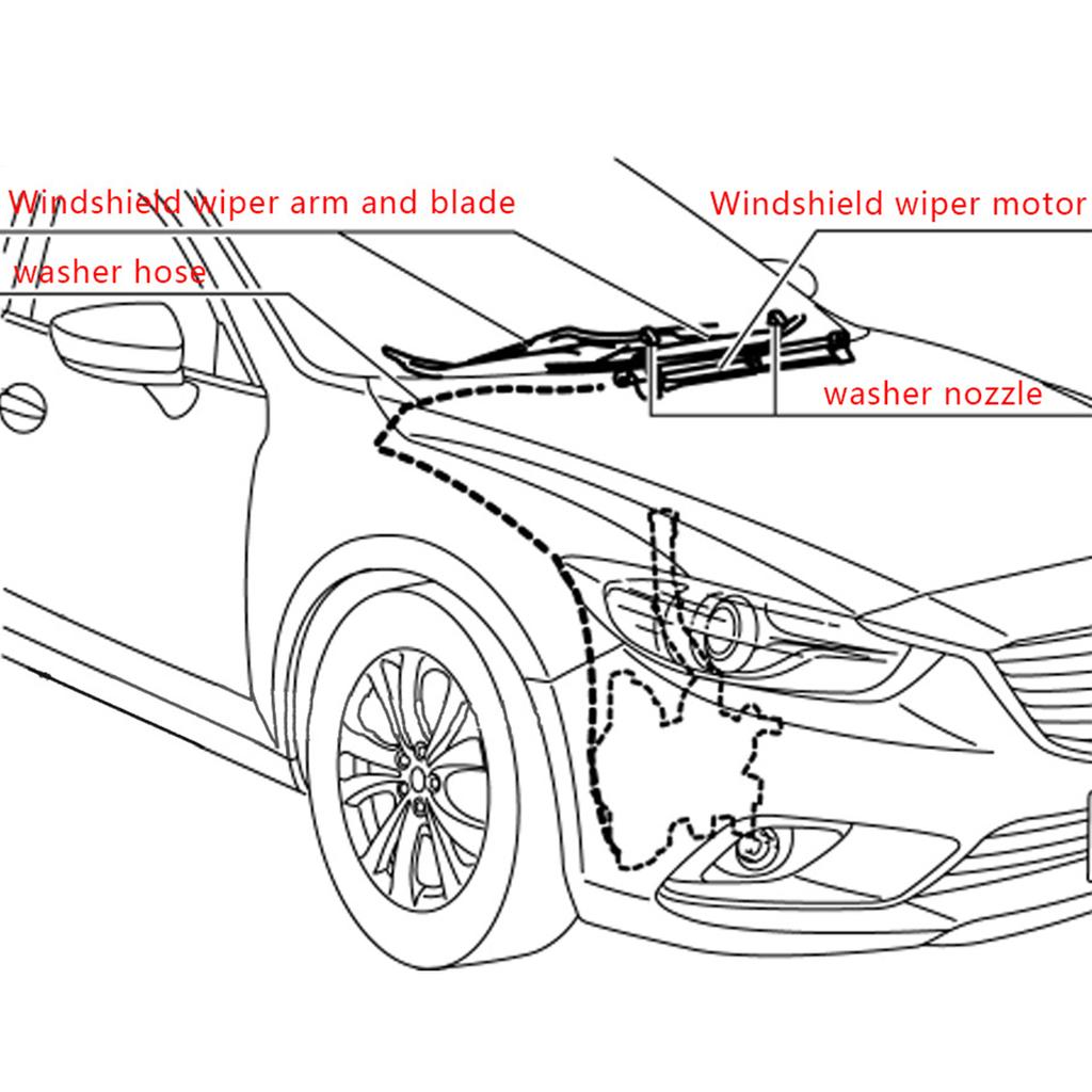 2X Frontscheibenwischer Waschdüse Düsen-Kit Für Jeep Grand Cherokee Chevy Malibu Pontiac Dodge Durango Grand Caravan Nitro