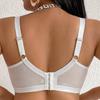 Elegant Luxury Lace Wireless Bra for Large Bust Un‑Padded Breathable Skin‑Friendly Minimizer Brassiere