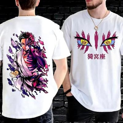 Akaza Kimetsu No Yaiba Tričko Demon Slayer Tričko Anime Živé Manga Grafické Tričko