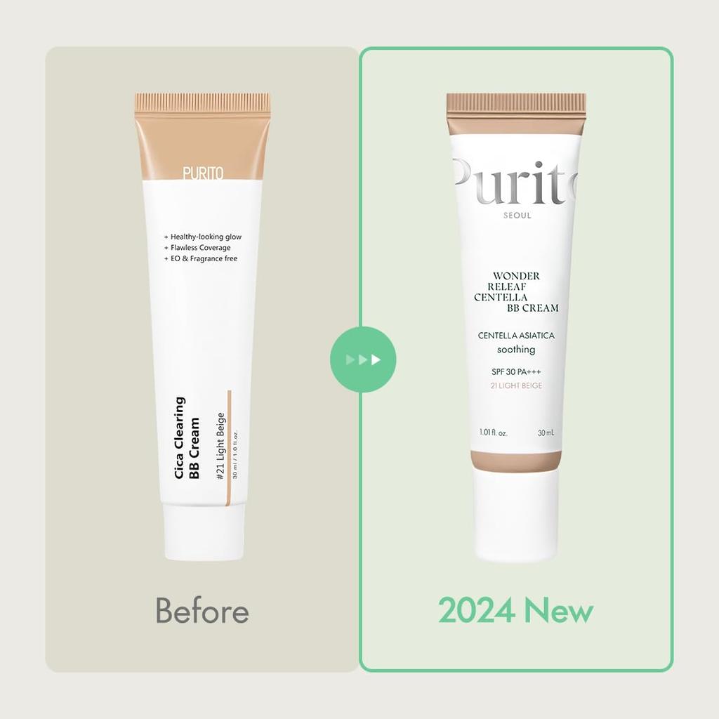 PURITO Wonderly Leaf Centella BB Cream (#27 Sand Beige, 30ml)
