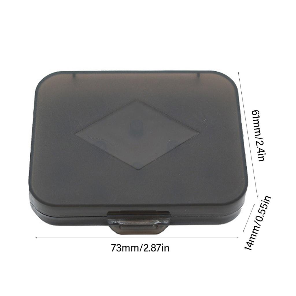 Eartips Storage Case Transparent Earbud Case Durable Storage Box For 6pair Eartips Protections Compact and Portable