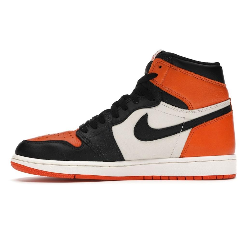 Air Jordan 1 Retro High OG Shattered Backboard 2015 Men Sneakers Orange Black Starfish 555088-005