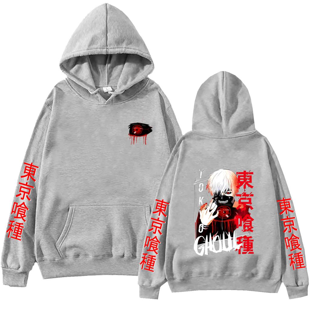 2025 Anime Tokyo Ghoul Ken Kaneki Hoodie Harajuku Pullover Tops Man Woman Sweatshirt Fans Gift