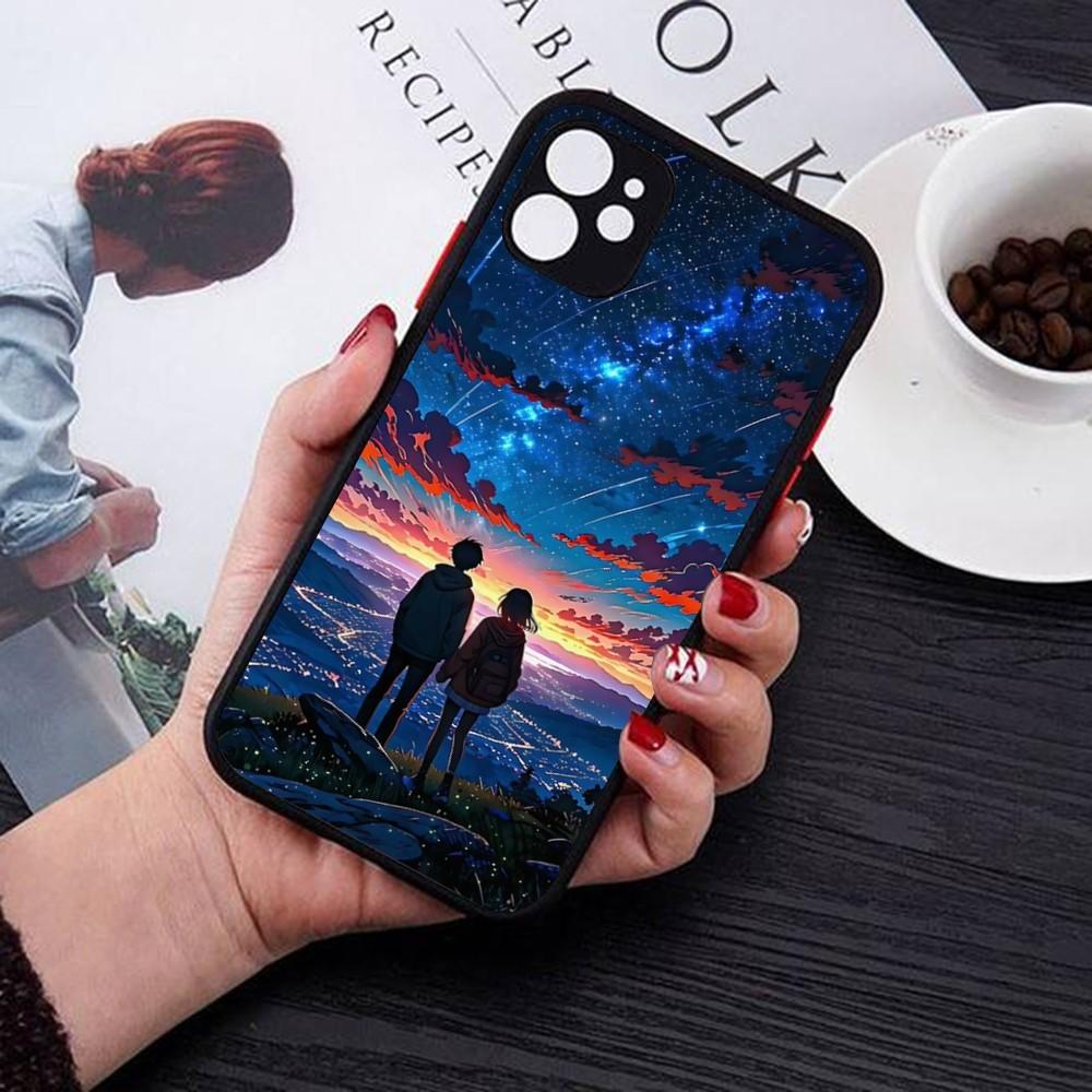 Your Name Phone Case For iPhone 18 14 11 12 13 Mini Pro Max 8 7 Plus X XR XS MAX Translucent Matte Cover
