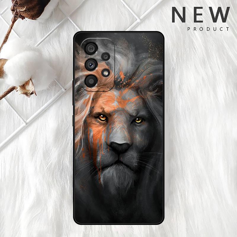 Wolf Löwe Tier Hülle Für Samsung Galaxy A54 A52 A14 5G A53 A12 A13 A71 A23 A34 A33 A21s Handyhülle