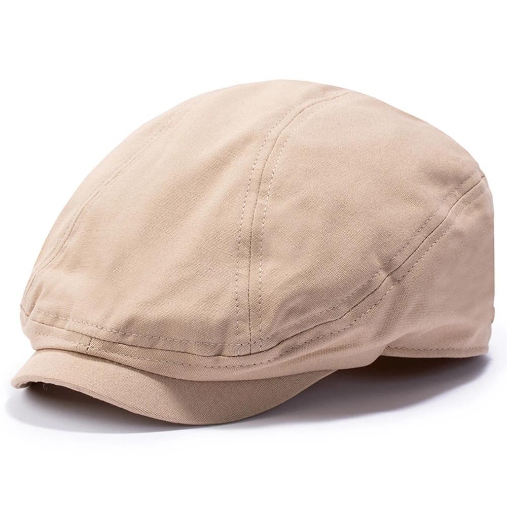 Casquette gavroche grande taille XL 64 cm pour homme Casquette plate vintage Gatsby en coton pour papa Casquette octogonale mode femme Casquette de chauffeur de taxi