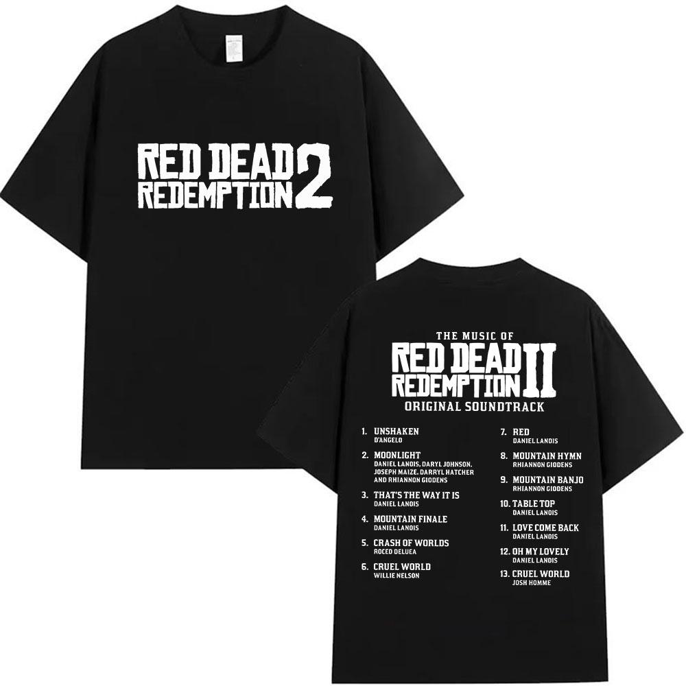 Tricoul grafic Red Dead Redemption 2 pentru bărbați și femei este un bestseller în vara 2025. Top de vară cu imprimeu, 100% bumbac pur