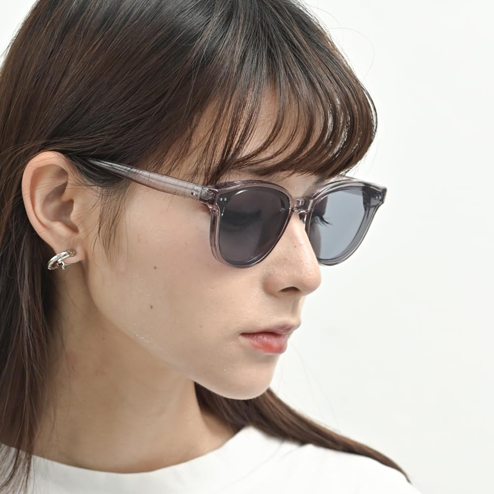 Clear Gray X Light Smoke Wellington UV Clear Suitable for Fashion Glasses [FashionBerry] Men's Sunglasses, 99% Protection, Light-Colored Lenses,