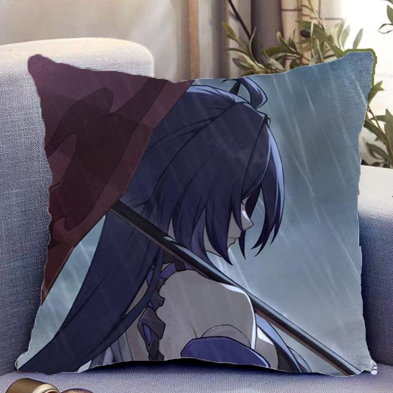 Honkai Star Dome Railway Unterwelt Doppelseitiges Peripheres Kissen Büro Wohnheim Kissen Als Geburtstagsgeschenk für Freunde