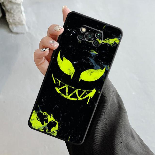 Terror Demon Smile Teeth For Xiaomi Poco X3 Nfc X4pro X5 M3 For Mi 12 13 11 10 10t 8 Note10 Lite 11ultra 11t Pro F1 Cover
