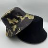 Bucket Hat Women Men Leopard Print Hip Hop Dance Party Outdoor Sunshade Casual Sun Hat Double Sided Spring Summer New