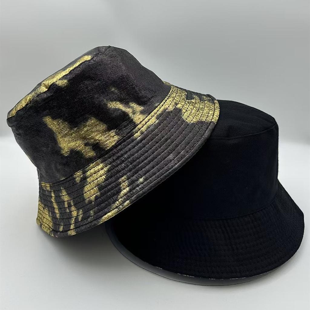 Bucket Hat Women Men Leopard Print Hip Hop Dance Party Outdoor Sunshade Casual Sun Hat Double Sided Spring Summer New
