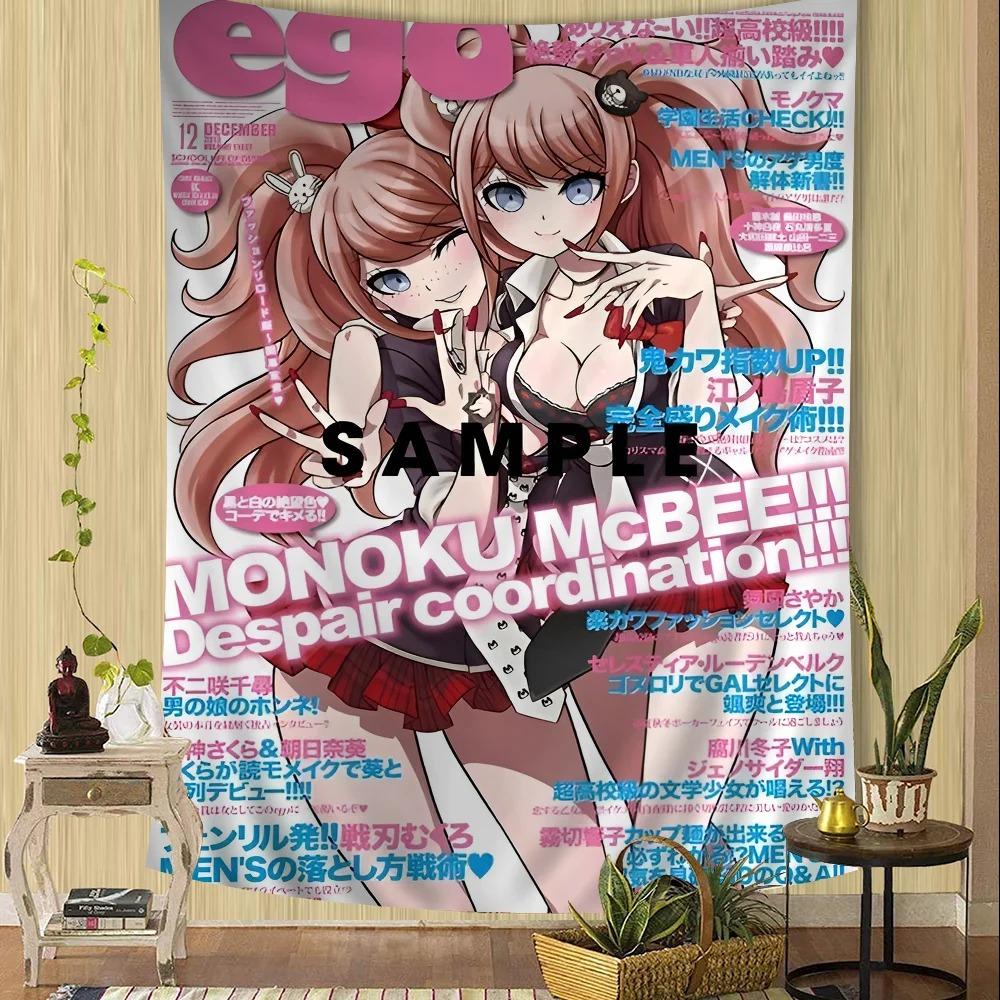 Classic Anime DanganNronpa DIY Wall Tapestry for Living Room Home Dorm Decor Wall Art Decor Wall Hanging Sheets