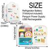 Model Crafts Children's Refrigerator Toys DIY Penguin Refrigerator Home Toys  Furniture Model