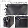 Second Bag with Double Zipper and Handle X [Foundation] Men's 2-Way [IS-3150] (Black Beige)