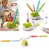 3 In 1 Children Dinosaur Sports Set with Sound Toss Ring Game Remote Control Outdoor Fitness Toys for Indoor Outside Playing